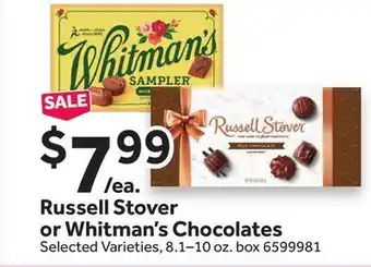 Stop&Shop Russell Stover or Whitman's Chocolates offer