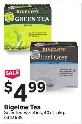 Stop&Shop Bigelow Tea offer