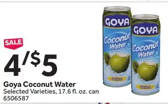 Stop&Shop Goya Coconut Water offer