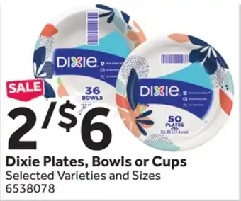 Stop&Shop Dixie Plates, Bowls or Cups offer