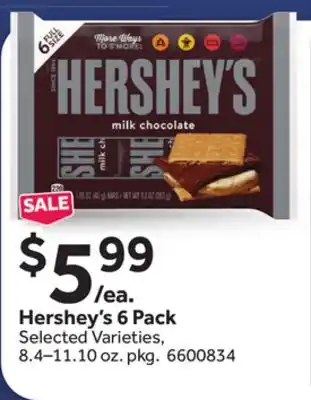 Stop&Shop Hershey's 6 Pack offer