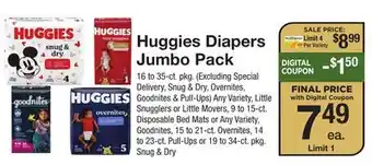 The Fresh Grocer Diapers Jumbo Pack offer