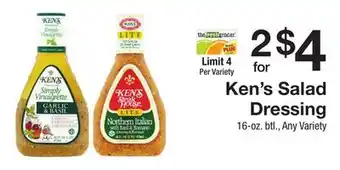 The Fresh Grocer Salad Dressing offer