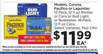 Food 4 Less Modelo, Corona, Pacifico or Lagunitas offer