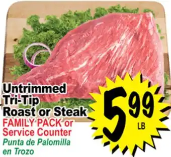 Superior Grocers Untrimmed Tri-Tip Roast or Steak offer