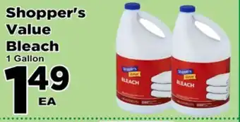 Superior Grocers Shopper's Value Bleach offer