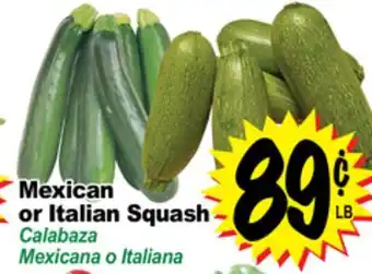 Superior Grocers Mexican or Italian Squash offer