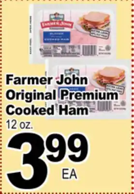 Superior Grocers Farmer John Original Premium Cooked Ham offer