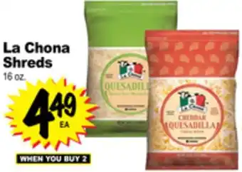 Superior Grocers La Chona Shreds offer