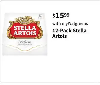 Walgreens 12-Pack Stella Artois offer