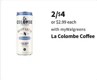 Walgreens La Colombe Coﬀee offer