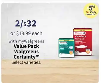 Walgreens Walgreens Certainty offer