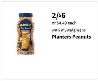 Walgreens Planters Peanuts offer