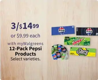 Walgreens 12-Pack Pepsi Products offer