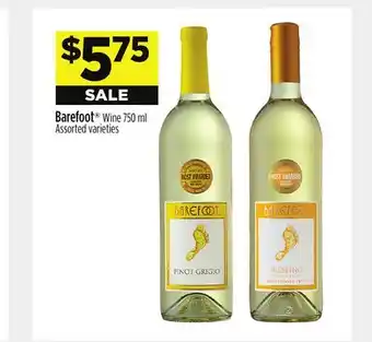 Dollar General Barefoot Wine offer