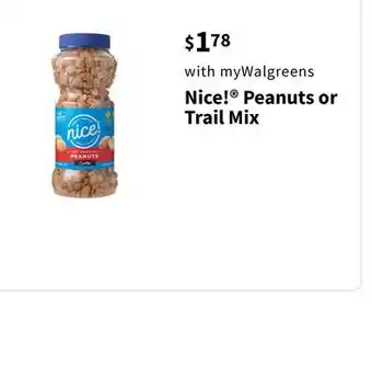 Walgreens Nice! Peanuts or Trail Mix offer