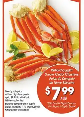 Ralphs Wild-Caught Snow Crab Clusters offer