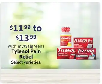 Walgreens Tylenol Pain Relief offer