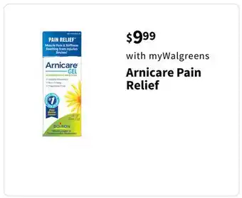 Walgreens Arnicare Pain Relief offer