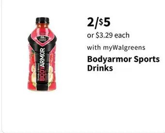 Walgreens Bodyarmor Sports Drinks offer