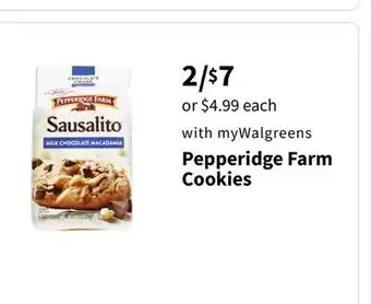 Walgreens Pepperidge Farm Cookies offer