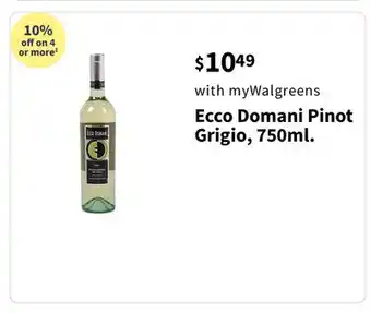 Walgreens Ecco Domani Pinot Grigio offer