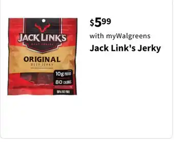 Walgreens Jack Link's Jerky offer