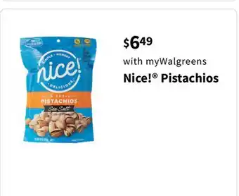 Walgreens Nice! Pistachios offer