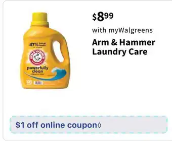 Walgreens Arm & Hammer Laundry Care offer