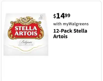 Walgreens 12-Pack Stella Artois offer