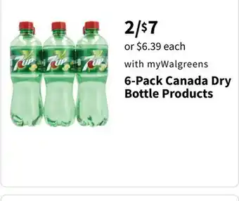 Walgreens 6-Pack Canada Dry Bottle Products offer