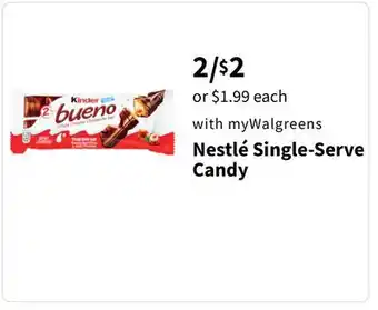 Walgreens Nestlé Single-Serve Candy offer