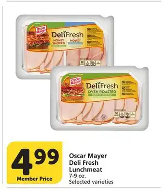 Vons Oscar Mayer Deli Fresh Lunchmeat offer