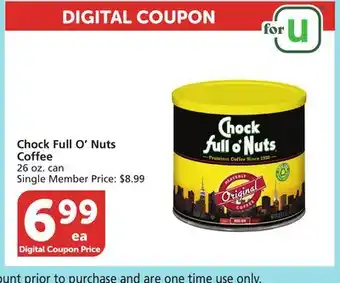 Vons Chock Full O'Nuts Coffee offer