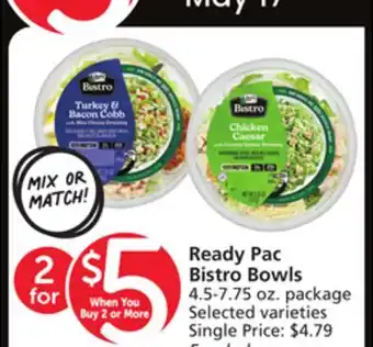 Vons Ready Pac Bistro Bowls offer