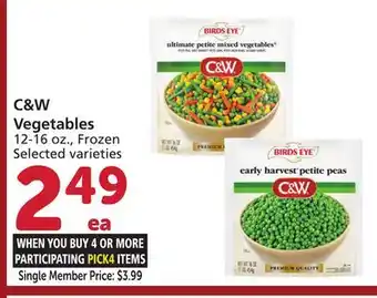 Vons C&W Vegetables offer