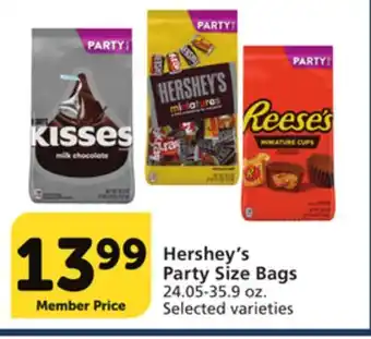 Vons Hershey's Party Size Bags offer