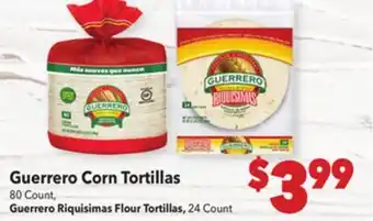 Vallarta Supermarkets Guerrero Corn Tortillas offer