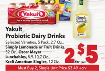 Vallarta Supermarkets Yakult Probiotic Dairy Drinks offer