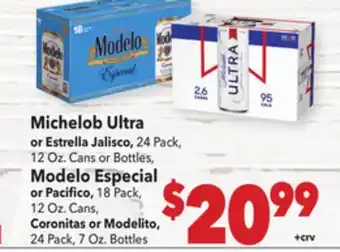 Vallarta Supermarkets Michelob Ultra offer