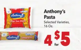 Vallarta Supermarkets Anthony's Pasta offer