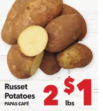 Vallarta Supermarkets Russet Potatoes / PAPAS CAFÉ offer