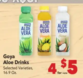 Vallarta Supermarkets Goya Aloe Drinks offer