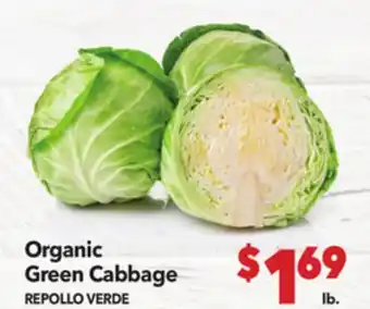 Vallarta Supermarkets Organic Green Cabbage / REPOLLO VERDE offer