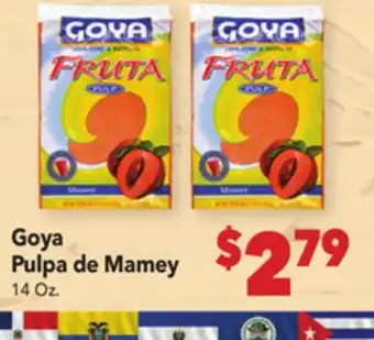 Vallarta Supermarkets Goya Pulpa de Mamey offer