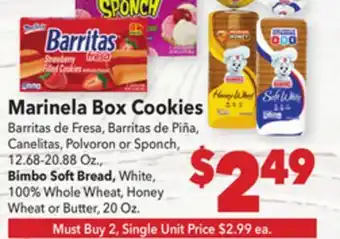 Vallarta Supermarkets Marinela Box Cookies offer
