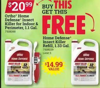 Ace Hardware Ortho Home Defense Insect Killer for Indoor & Perimeter, 1.1 Gal offer