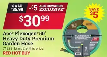 Ace Hardware Ace Flexogen 50' Heavy Duty Premium Garden Hose offer