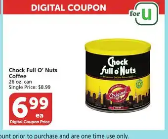 Albertsons Chock Full O'Nuts Coffee offer
