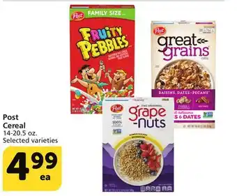 Albertsons Post Cereal offer